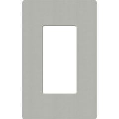 Placa de pared 1 espacio, para atenuador (dimmer), apagador ó control remoto inalámbrico LUTRON.
