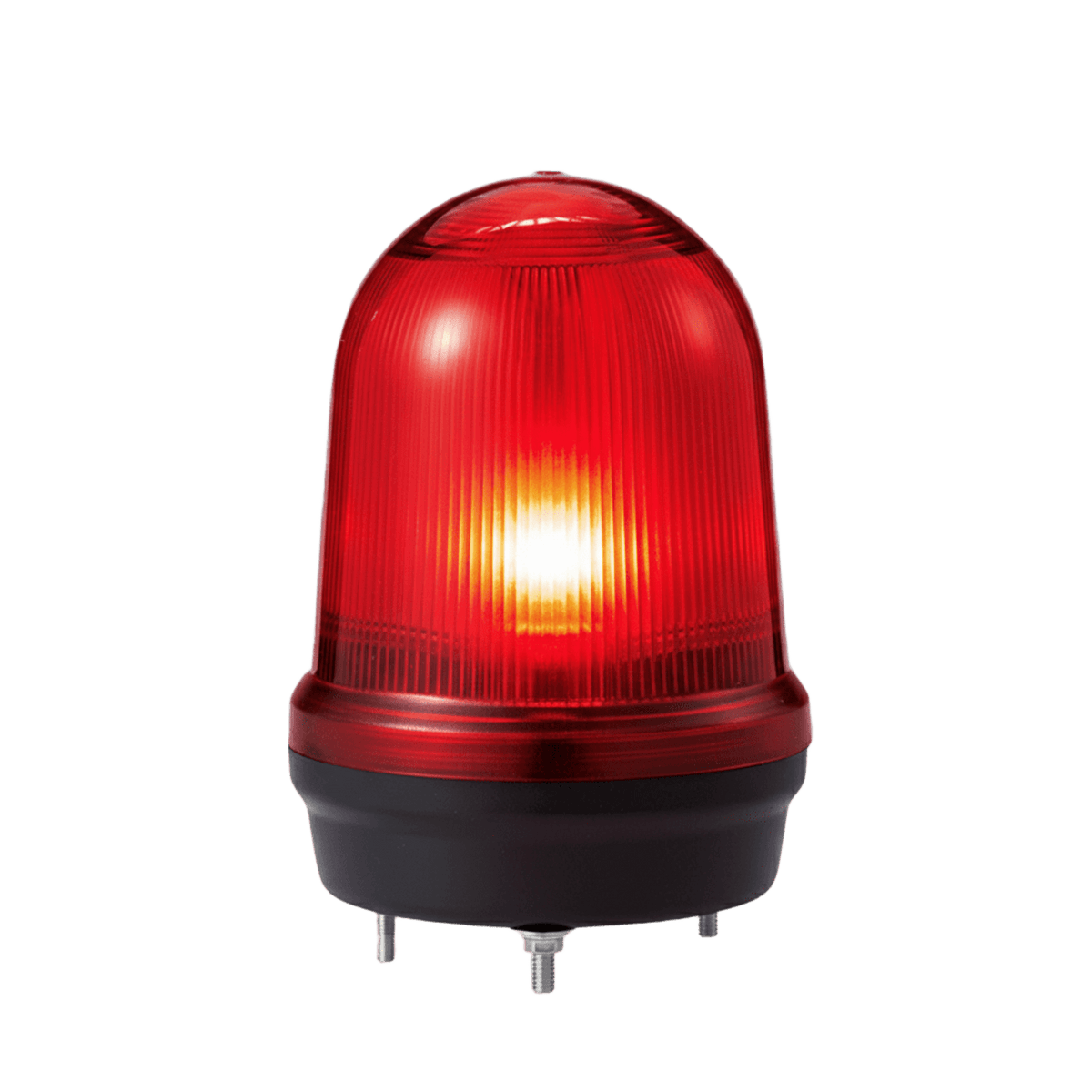 LED con patrones fijo/intermitente, estroboscópico y simulación rotatorio, Color Rojo de 110-220 VCA
