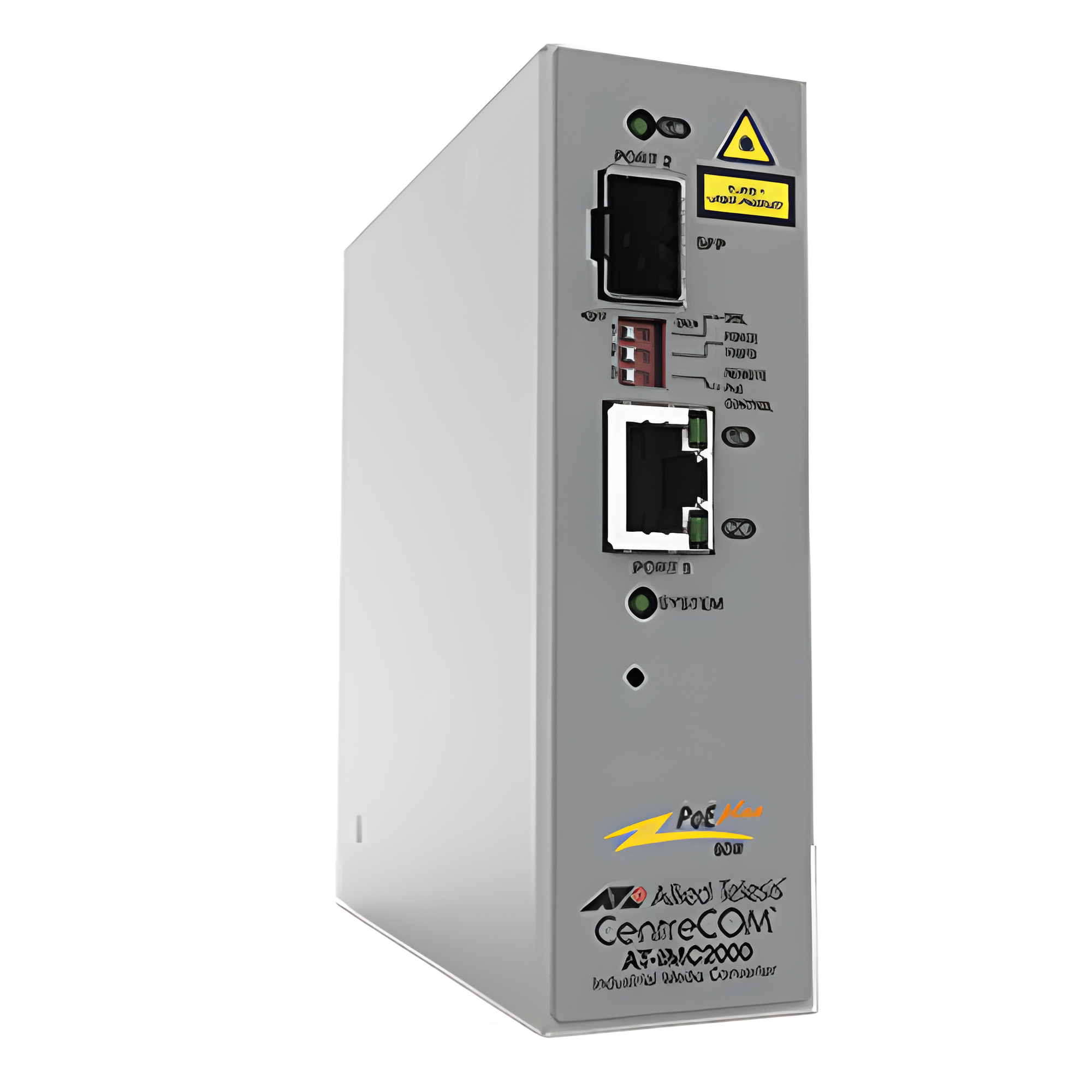 Convertidor de medios industrial PoE+ de 10/100/1000 RJ45 Gigabit - 100X/1000X SFP