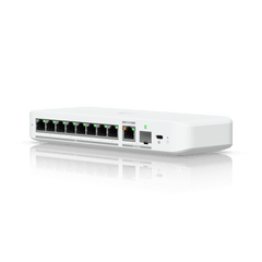 USW Flex 2.5G Switch de 8 Puertos 2.5GbE, con un Puerto de Enlace Ascendente Combinado RJ45/SFP+ de 10 GbE, Incluye Adaptador ca/cc