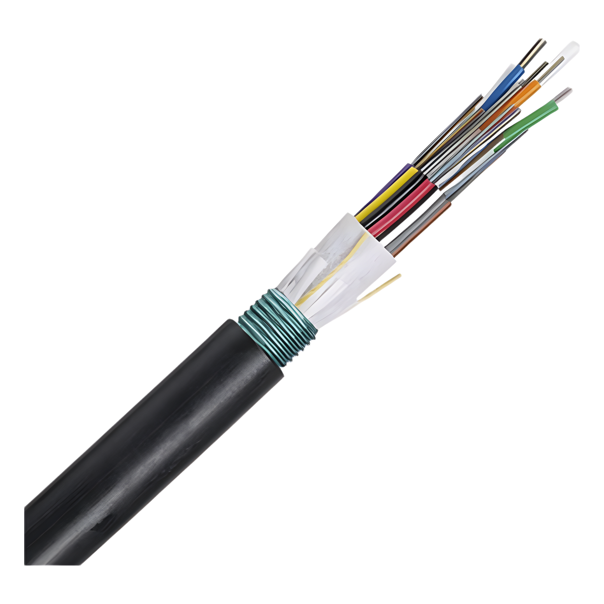 Cable de Fibra Óptica 6 Hilos, OSP (Planta Externa), Armada, MDPE (Polietileno de Media Densidad), Multimodo OM4 50/125 Optimizada, Precio Por Metro