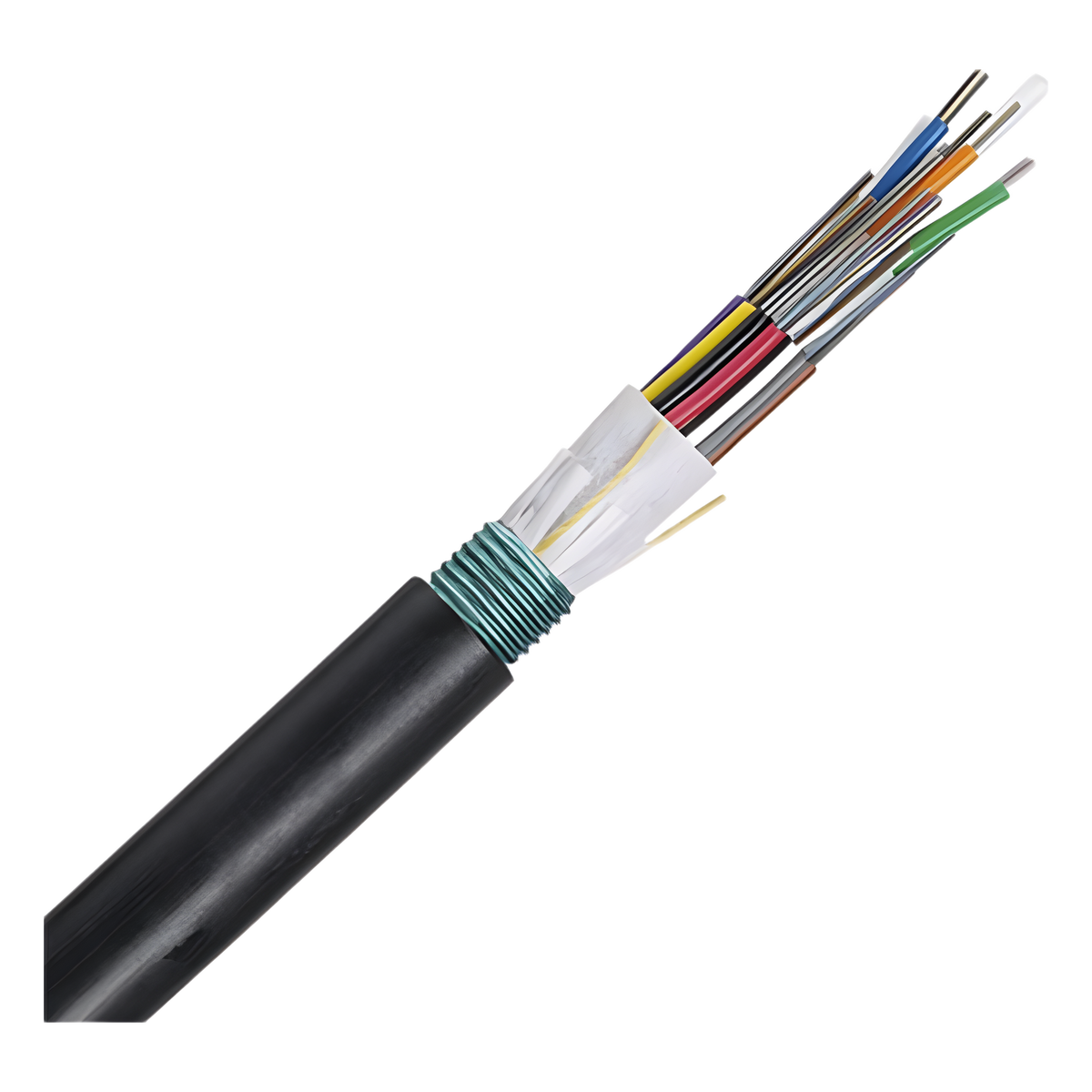 Cable de Fibra Óptica 6 Hilos, OSP (Planta Externa), Armada, MDPE (Polietileno de Media Densidad), Multimodo OM4 50/125 Optimizada, Precio Por Metro