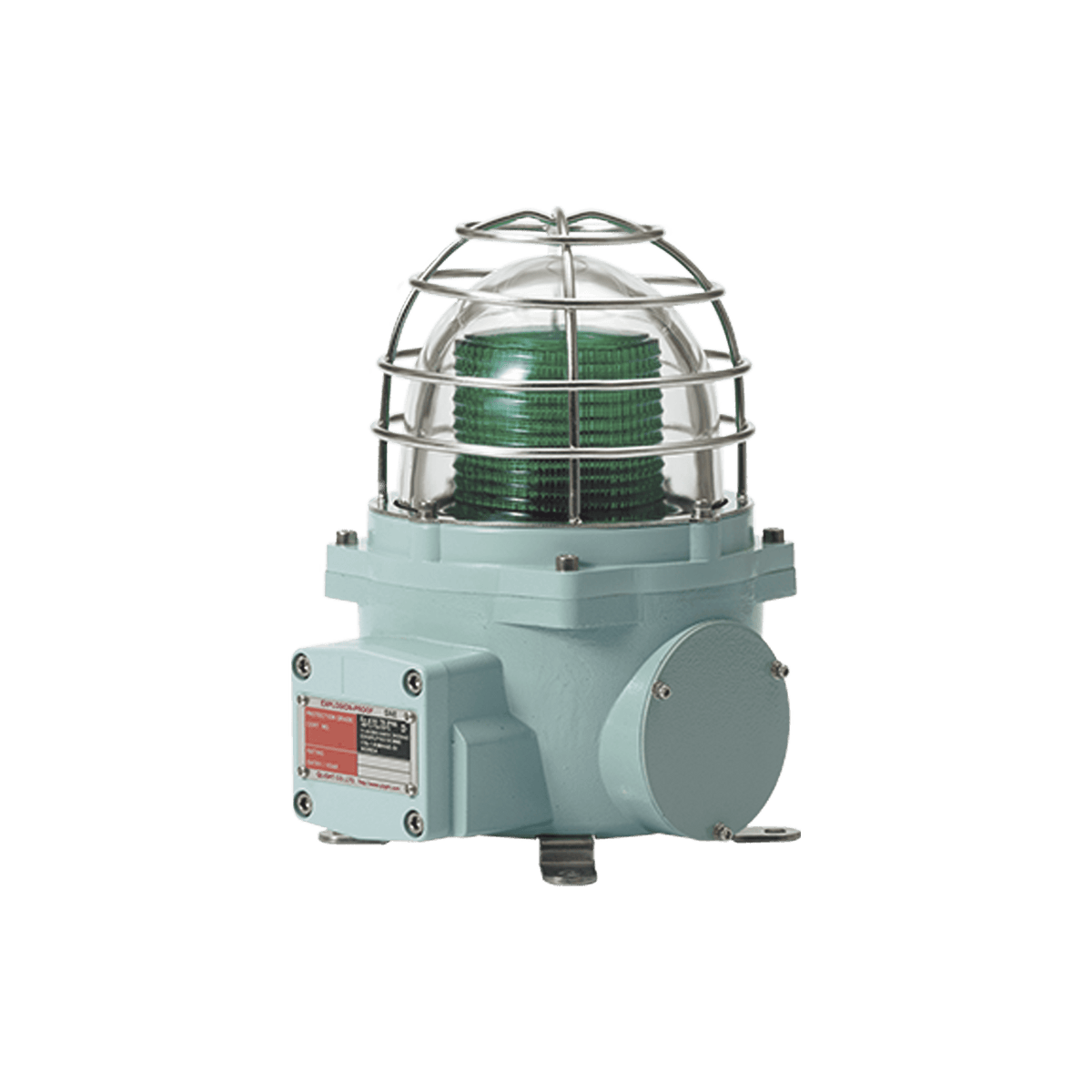 Señal Luminosa Antiexplosión / LED / AC120V / Color Verde / Certificación ATEX / Ex db IIC T6 Gb / IP66 / Zona 1 y 2