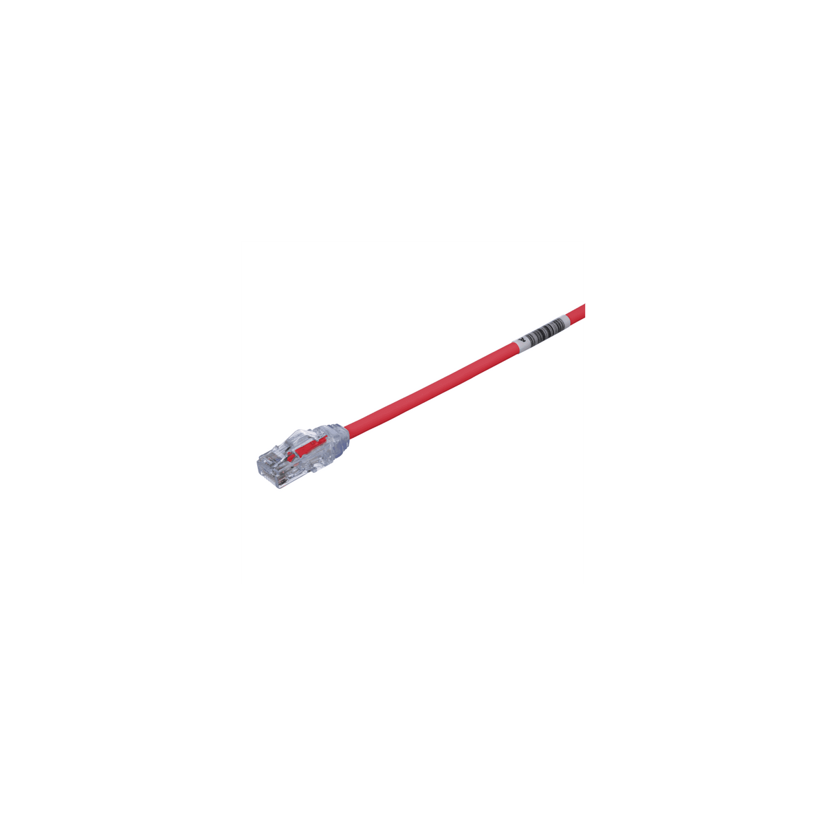 Cable de Parcheo UTP Cat6A, CM/LSZH, Diámetro Reducido (28AWG), Color Rojo, 4.57 Metros (15 Pies)