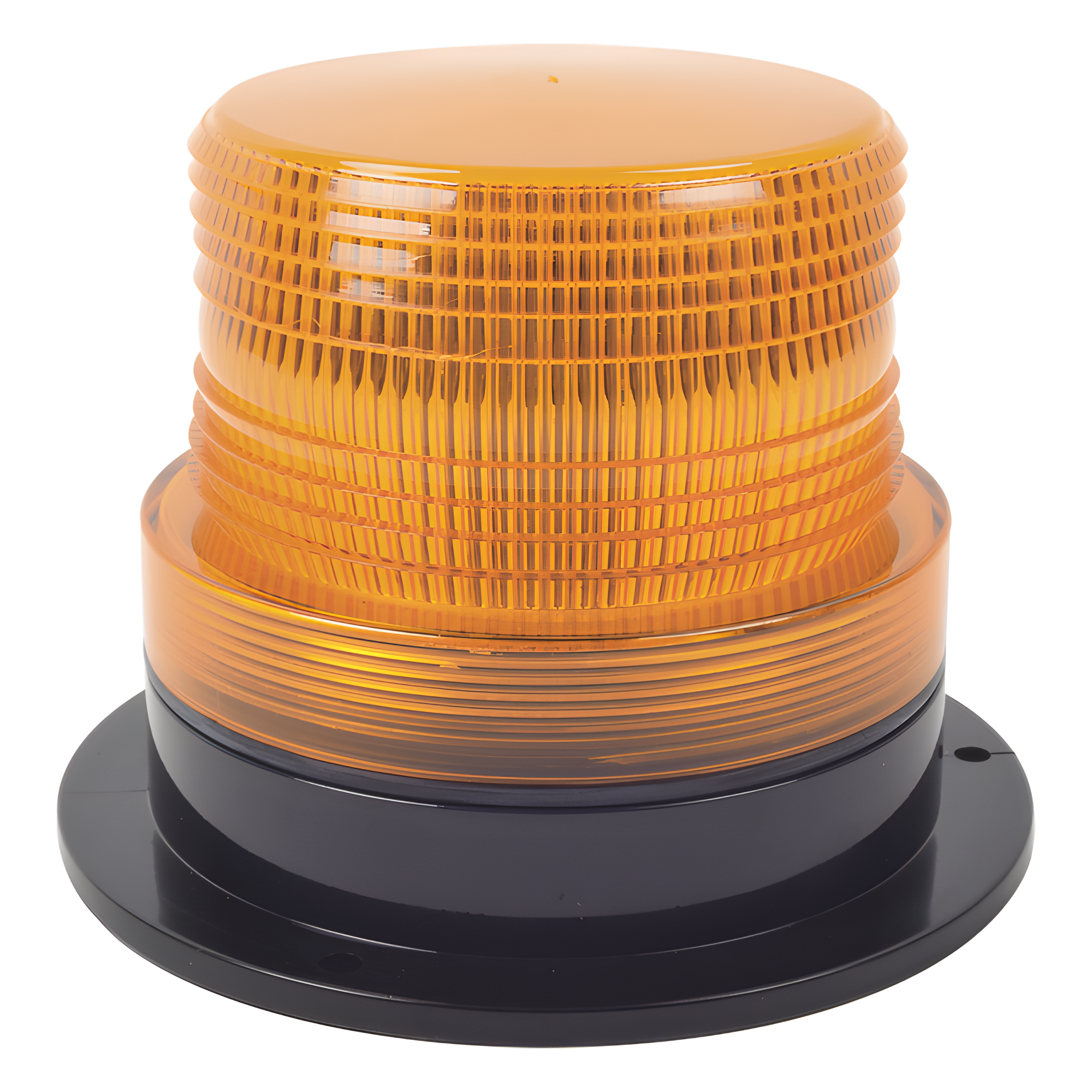 Burbuja brillante  de Larga Vida Útil con 8 LEDs, color ámbar, domo ámbar, 12Vcd
