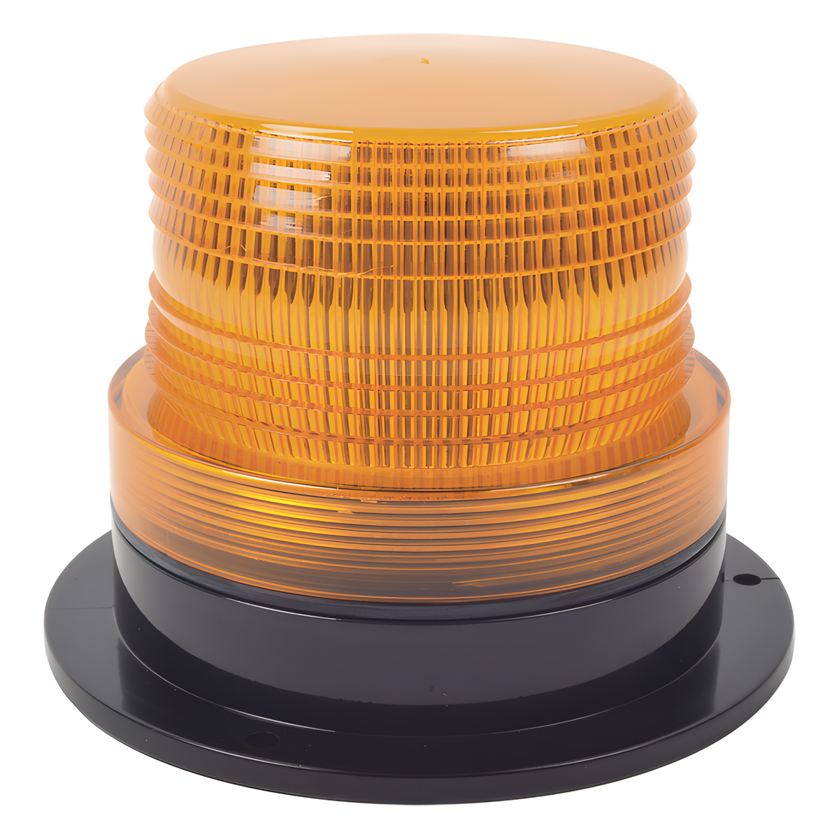 Burbuja brillante  de Larga Vida Útil con 8 LEDs, color ámbar, domo ámbar, 12Vcd
