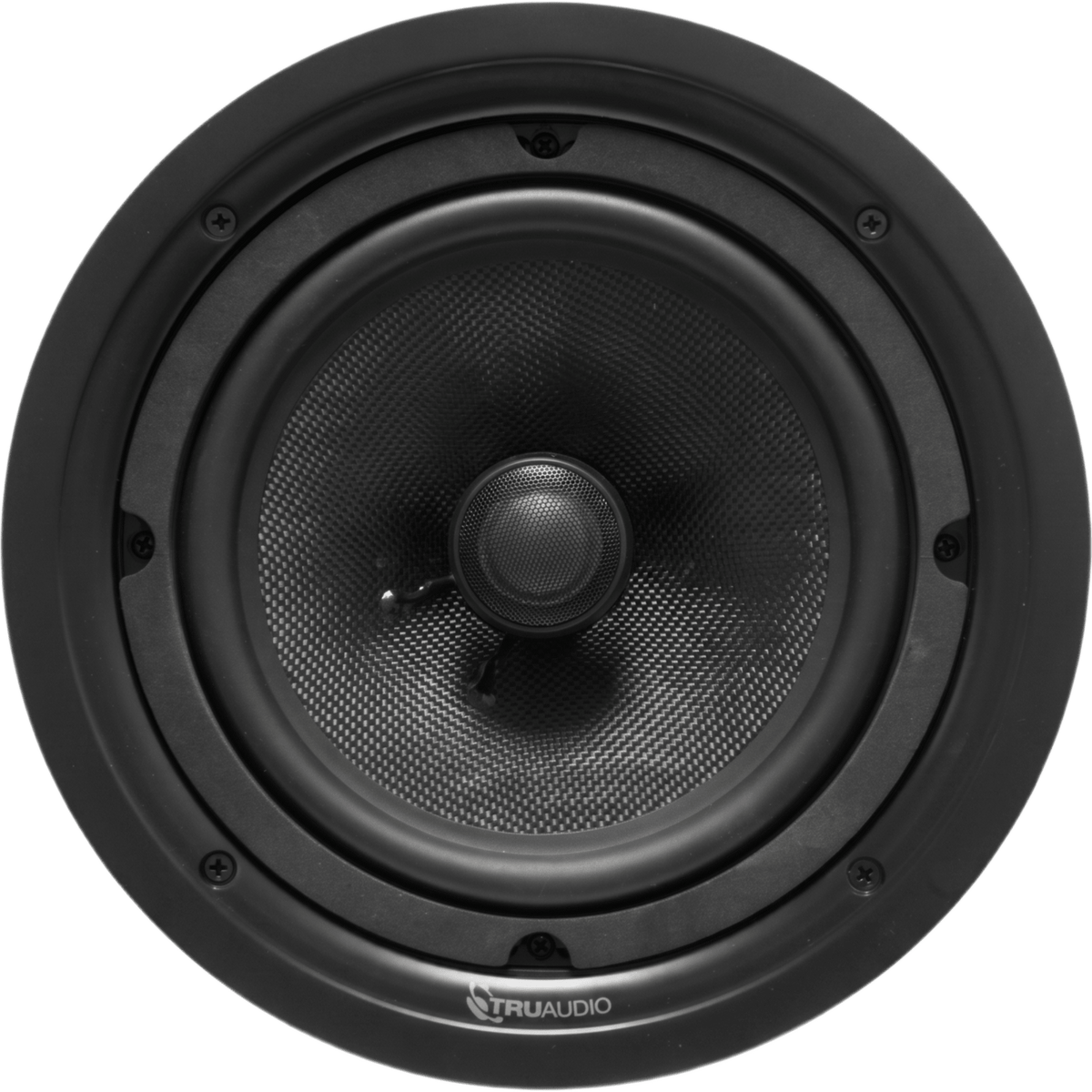 Serie Phantom TruAudio / Altavoz Empotrable en Techo / 2 Vías / Woofer de Fibra de Vidrio / Tweeter Pivotante de Titanio/ Rejilla Ghost sin Marco / Clasificación de Humedad / Quick Connect