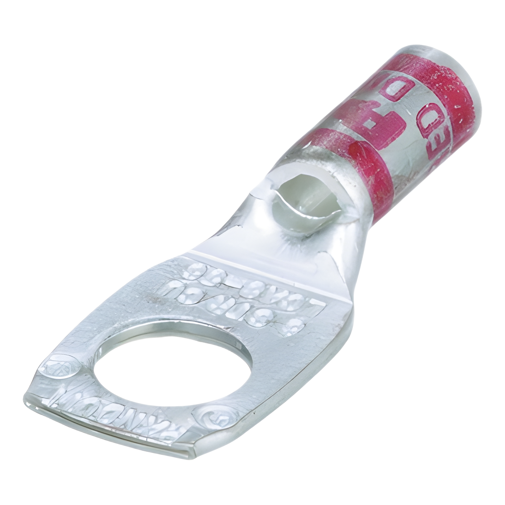 Zapata de compresión LCA8-56-L para cal. 8 Awg, Barreno para tornillo prisionero de 5/16, 1 Pz