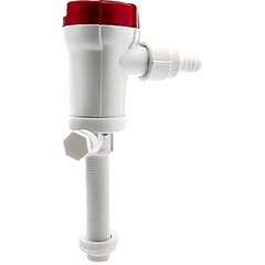 Bomba Livewell 605FC 12V DC / 1100 GPH (Galones Por Hora) / Conexión Straight Seacock / Doble Puerto de Entrada / Protección Anti-Aire / Cartucho Motor Extraíble