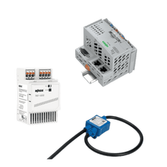 Sistema de Medición y Control de Potencia / 3 Fases 690 VAC / Controlador PFC200 / Fuente Conmutada 24VDC / Módulo Conmutador 16A / Terminales Fusibles / Rail DIN 35x7.5 mm