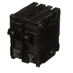 Interruptor automático enchufable tipo QP 2 polos, 15 amp