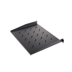 Charola para Soportar Equipos en Rack de 19" / Profundidad de 30 CM / Color Negro / 1 U Rack