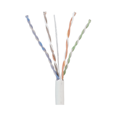Bobina de Cable UTP 305 m. de Cobre, TX5e™  PanNet, Blanco, Categoría 5e, 24 AWG, CMP (Plenum), de 4 pares