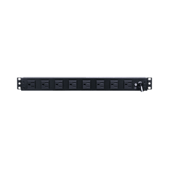 PDU Básico de Montaje en Rack, Con 10 Salidas NEMA 5-15R y Protección Contra Sobretensiones,  Enchufe de Entrada NEMA 5-15P, de 19in, 1UR, 15 Amp, 120 Vca