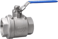Válvula de Bola de Acero Inoxidable 2 Piezas / Modelo NTA-2PC-Q11F-1000WOG-SS304 / Presión 1000 WOG / Material SS304 / Conexión Roscada / Neumática TITAN