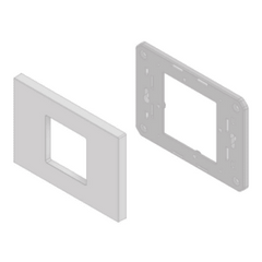 Embellecedor para Caja Americana / ABS Antimicrobiano / Blanco con Efecto de Contraste / Colocación Fácil y Rápida
