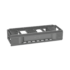 Organizador de Cables Horizontal CableTek, Sencillo (Solo Frontal), Para Rack de 19in, 1 UR