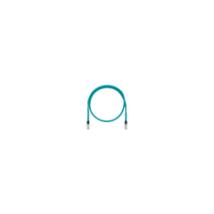 Patch Cord Cat6A de Grado Industrial 600V, Blindado SF/UTP, Calibre 26 AWG, Color Aqua, 10 Metros