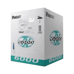 Bobina de Cable UTP 305 Metros (1000 Pies) de Cobre, TX6000™ PanNet, Reelex, Blanco, Categoría 6 Mejorado (23 AWG), LSZH (Bajo Humo, Cero Halógenos), de 4 Pares