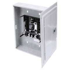 Centro de carga trifásico 3 Fases, 4 Hilos para interruptores QP, de 12 polos - 24 circuitos, 120/240vca, Barras de aluminio 125 Amp, Nema 1, uso interior. Incluye tapa.