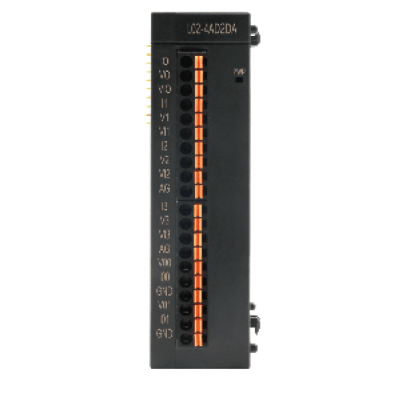 Módulo de Expansión PLC L02S / 4 Entradas Analógicas 16-bit / 2 Salidas Analógicas 16-bit / Rango 0-10V 0-5V 0-20mA / Compatible COOLMAY