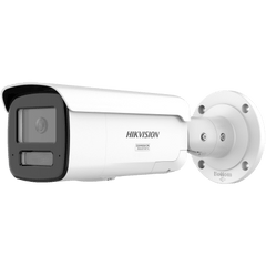 [Dual Light + ColorVu 3.0 + HikAI] Bala IP 4 Megapixel / Lente 4 mm / 60 mts IR + Luz Blanca / Exterior IP67 / Estrobo Azul y Rojo / WDR 130 dB / ACUSENSE 3.0 / Metal / NEMA 4X / ACUSEARCH