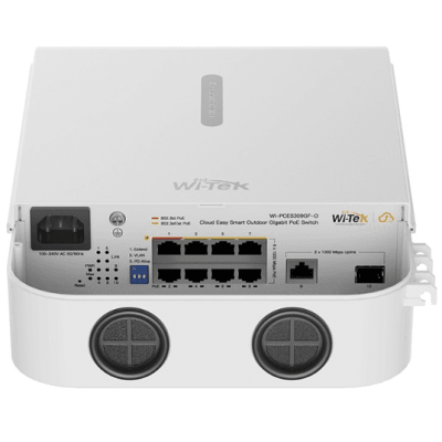 Switch PoE / Administración en la nube / Con 8 puertos 10/100/1000 Mbps PoE af/at/bt  / 1 Puerto Ethernet Uplink 10/100/1000 MBPS/1 Puerto SFP Uplink 10/100/1000 MBPS  / Presupuesto 110 W / PoE hasta 250 metros / Soporta protocolo ONVIF