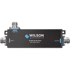 Separador TAP -10 dB con rango de frecuencia de 575 a 6000 MHz. Ideal para separar las antenas a diferentes longitudes de cable coaxial. 50 Ohm. Conectores N Hembra.