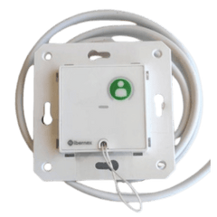 Módulo Asistencial de Empotrar IP67 / Material ABS Antimicrobiano / Botón Cancelación / Indicador Luminoso de Alarma y Presencia / RS485 / Compatible Cajas Europeas y Americanas