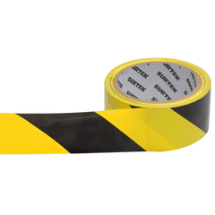 Cinta de Señalización / Adhesivo Acrílico / Espesor 0.105 mm / Colores Amarillo-Negro / Ancho 48 mm / Largo 18 m / Alta Visibilidad