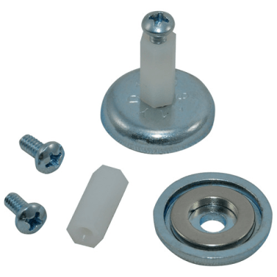 Accesorio, Kit de Montaje Magnético, Fuerza Máxima 26 lb, Diámetro Copa 23.8 mm, Incluye Hardware, Sin Necesidad de Taladrar, Compatible con Enclosures Metálicos