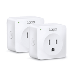 Mini tomacorriente inteligente Wi-Fi, 100 - 120V~, 50/60Hz, 15.0A, compatible con Amazon Alexa y Google Assistant, color blanco.