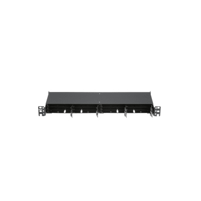 Panel de Distribución de Fibra Óptica, Acepta 12 Cassettes HD Flex™ en 6 Espacios, Hasta 144 Fibras, 1 UR