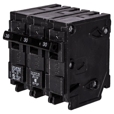 Interruptor automático enchufable tipo QP 3 polos, 15 amp