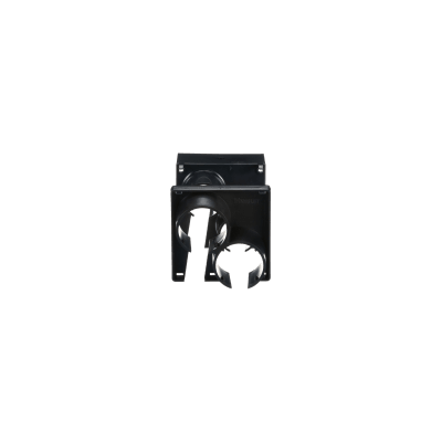 Tapa con 2 Salida a Tubo Corrugado de 1.5in (38mm), Para uso con Canaletas 4X4 FiberRunner™, Color Negro
