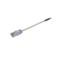 Cable de Parcheo TX6, UTP Cat6, Diámetro Reducido (28AWG), Color Blanco Mate, 25 ft