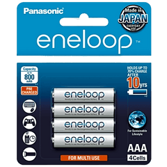 Batería Recargable AAA 1.2V ENELOOP / Ni-HM / Paquete de 4 Baterías
