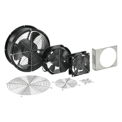 Ventilador Axial Compacto 6 Pulgadas / 115VAC / 102CFM / Silencioso / Acero Negro / 50,000 Horas Operación