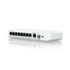 USW Flex 2.5G Switch de 8 Puertos 2.5GbE, con un Puerto de Enlace Ascendente Combinado RJ45/SFP+ de 10 GbE, Incluye Adaptador ca/cc