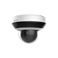 Mini Domo PTZ IP 4 Megapixel / 4X Zoom / H.265+ / 20 mts IR EXIR / WDR 120dB / PoE / IK10 / Exterior IP66 / Ultra Baja Iluminación / Micrófono Integrado / PoE