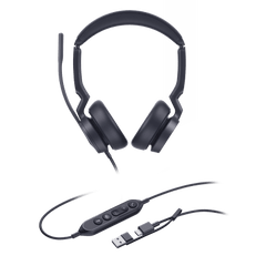Diadema Alámbrica Yealink UH46 Dual USB-C/A Certificada con Microsoft Teams