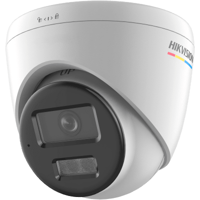 [Dual Light + ColorVu] Turret IP 4 Megapixel / Lente 2.8 mm / 30 mts IR + 30 mts Luz Blanca / Micrófono Integrado / ACUSENSE Lite / Exterior IP67 / WDR 120 dB / PoE / Micro SD