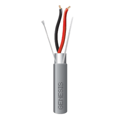 Carrete de 152 Metros / Cable 2 x 18 AWG / Color Gris / Blindado / Riser / Aplicaciones de Audio Control de Acceso y Automatización