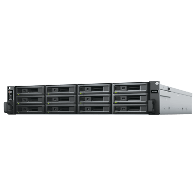 Unidad de Expansión RX1223RP | 12 Bahías HDD/SSD SATA 3.5" o 2.5" | Fuente de Alimentación Redundante | Compatible con Synology DSM | Plug-and-Play.