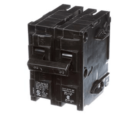 Interruptor automático enchufable tipo QP 2 polos, 30 amp