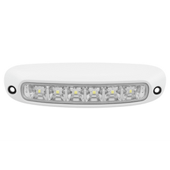 LUZ DE ESCENA SPW13, BASE BLANCA, 12–24VCD, LED BLANCO Y LENTE TRANSPARENTE