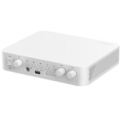 Amplificador una Zona / 2 Canales / 40 W por canal / Conexión Bluetooth / Salida 4-8 Ω x 2 / 100V COM x 2 / Uso Interior - DS-QAE1A80G1-VB