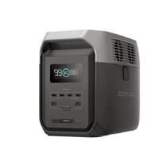 Estación de Energía Portátil Delta 3 1536Wh Litio LFP / 6 AC 1800 W (Max. 3600W) / 2 USB-C 100W / Capacidad para Aumentar Respaldo / Cargador de Coche 10A a 12.6V / Conectividad WiFi y Bluetooth (App) / Carga Solar 500W Max.