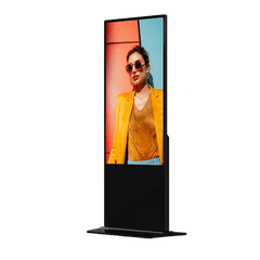 Pantalla Táctil de 55" 4K para Publicidad Digital / Base para Piso (Tótem) / Gestión de Contenido y Control Centralizado