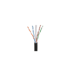 Bobina de Cable UTP de 4 Pares OSP (Planta Externa), Cat6 de Rango Extendido, 22 AWG, Color Negro, 305 Metros (1000 Pies).